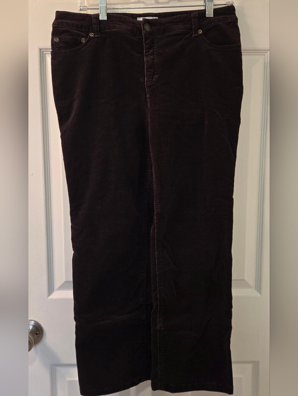 Charter Club Women's Corduroy Pants in Dark Brown